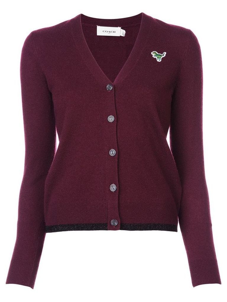 Coach Rexy patch cardigan - Red
