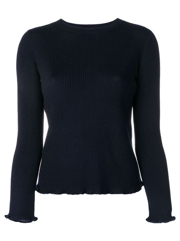 A.P.C. classic rib knit sweater - Blue
