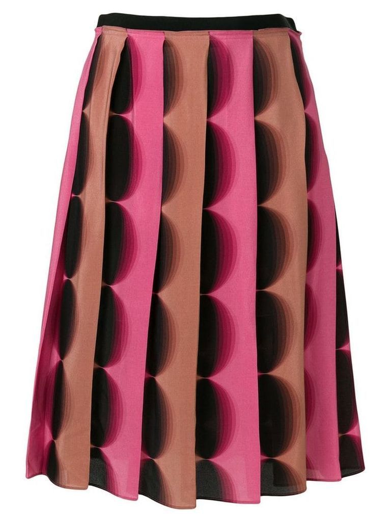 Marco De Vincenzo pleated A-line skirt - Pink