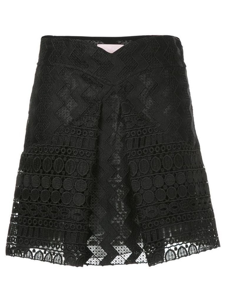 Giamba inverted pleat skirt - Black
