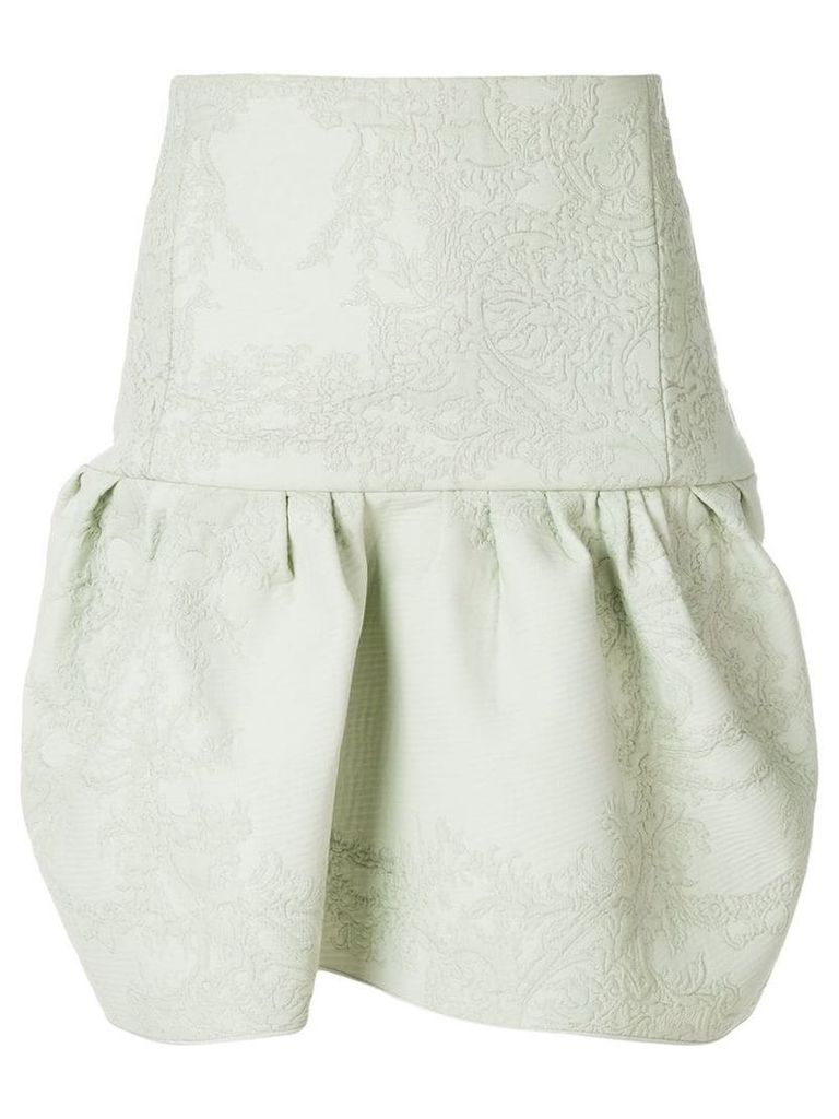 Chloé embossed design flared skirt - Green