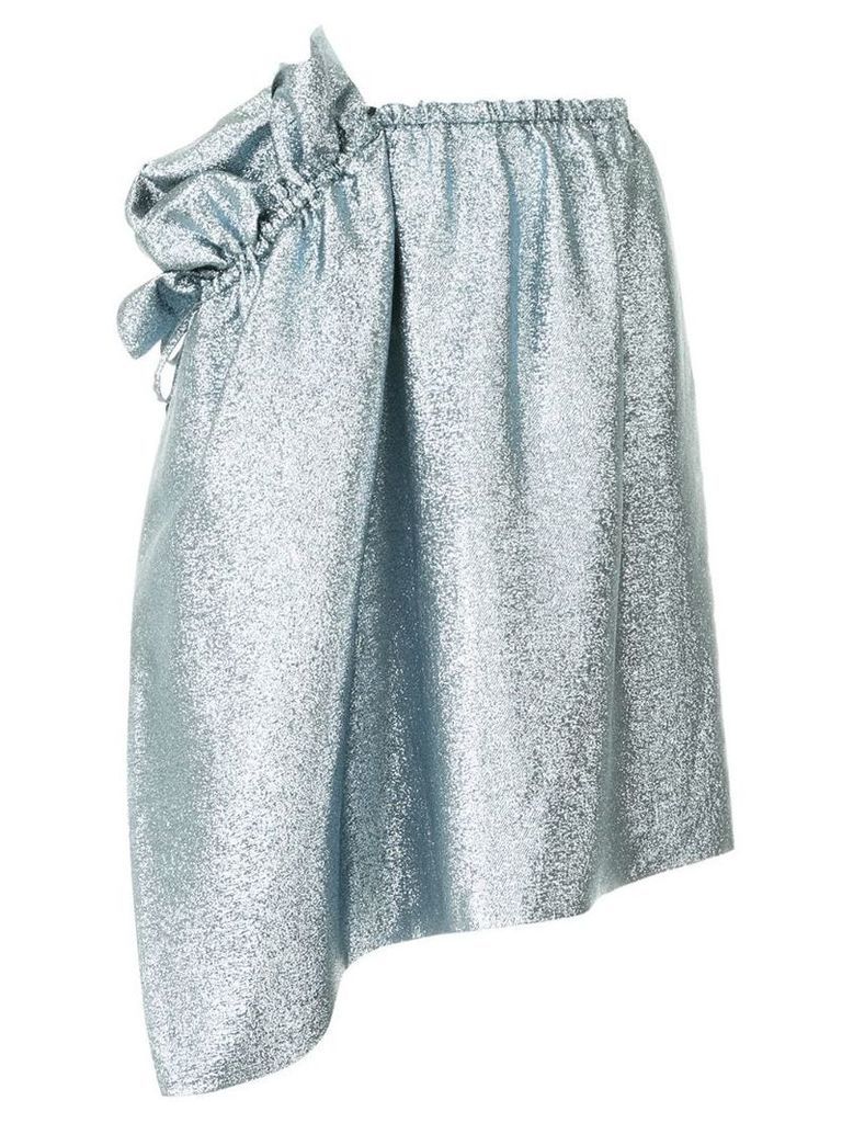 Stella McCartney asymmetric ruffle skirt - Blue
