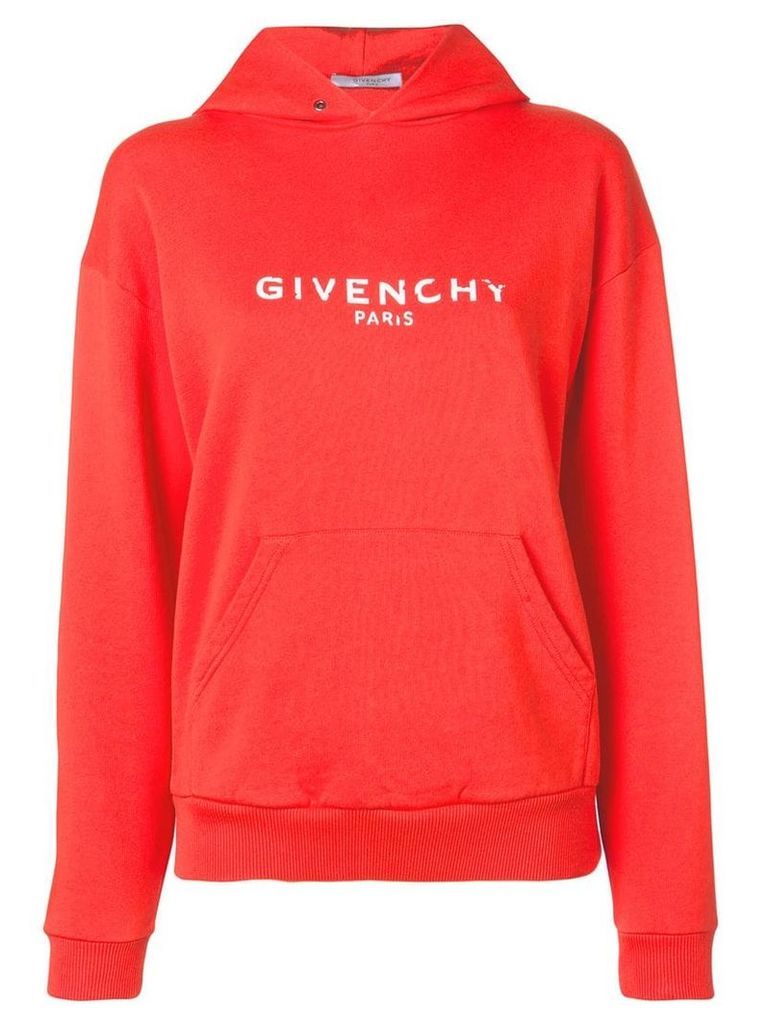 Givenchy logo hoodie - Red