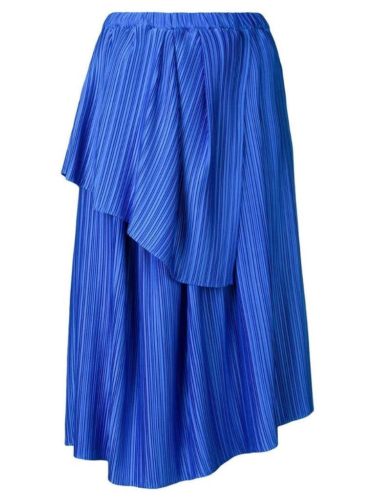 Christian Wijnants plisse tiered skirt - Blue