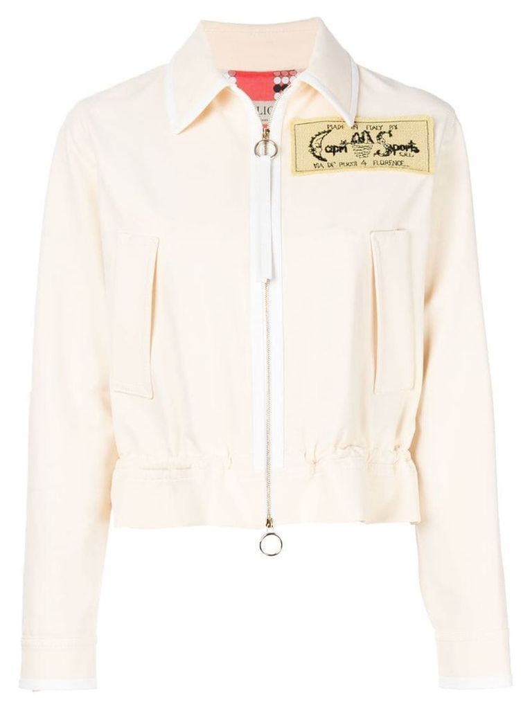 Emilio Pucci embroidered patch jacket - Neutrals