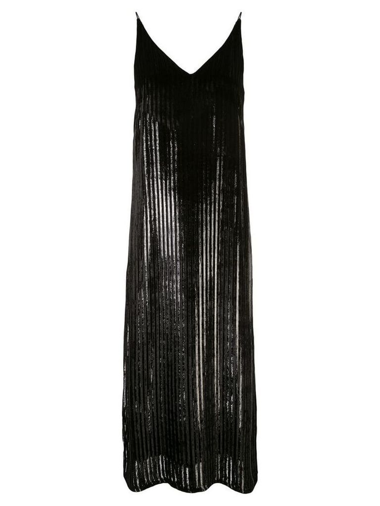 Adam Lippes striped cami dress - Black