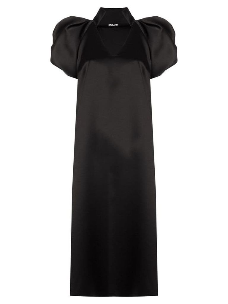 Styland puff sleeve dress - Black