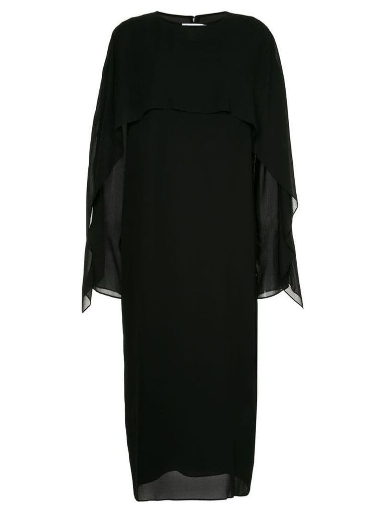 Jil Sander layered midi dress - Black