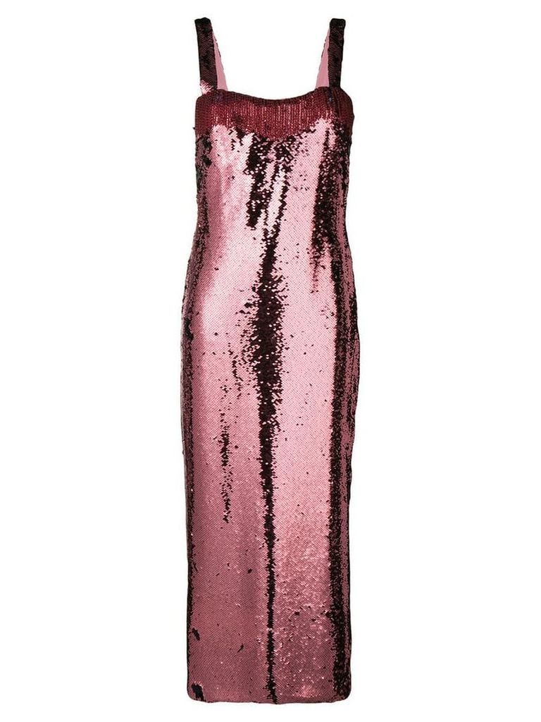 Vivetta scaly sequin long dress - Pink