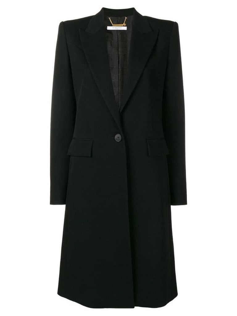 Givenchy long single-breasted coat - Black