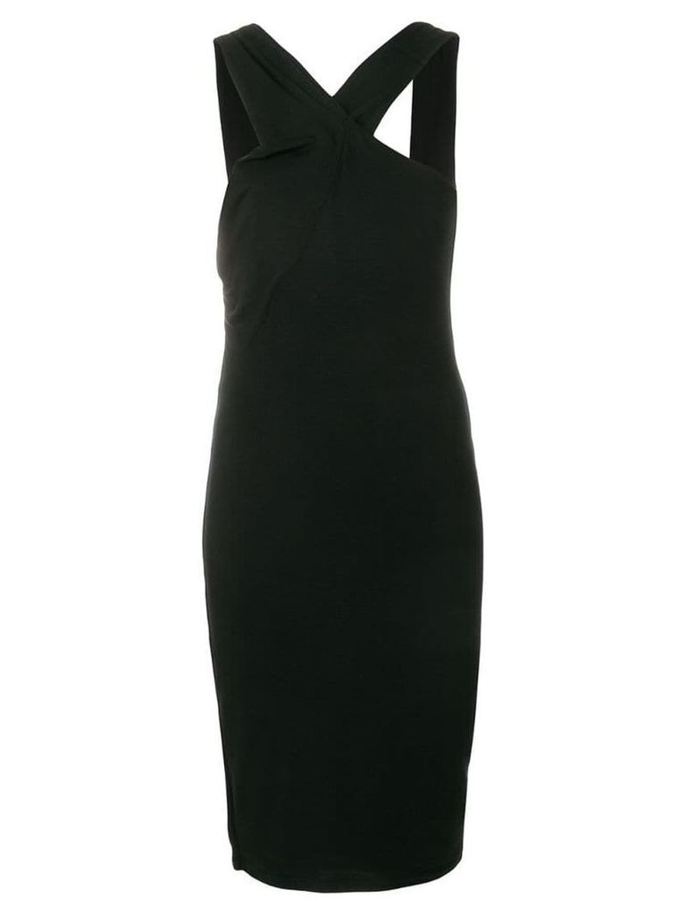 T By Alexander Wang crossover strap dress - Black