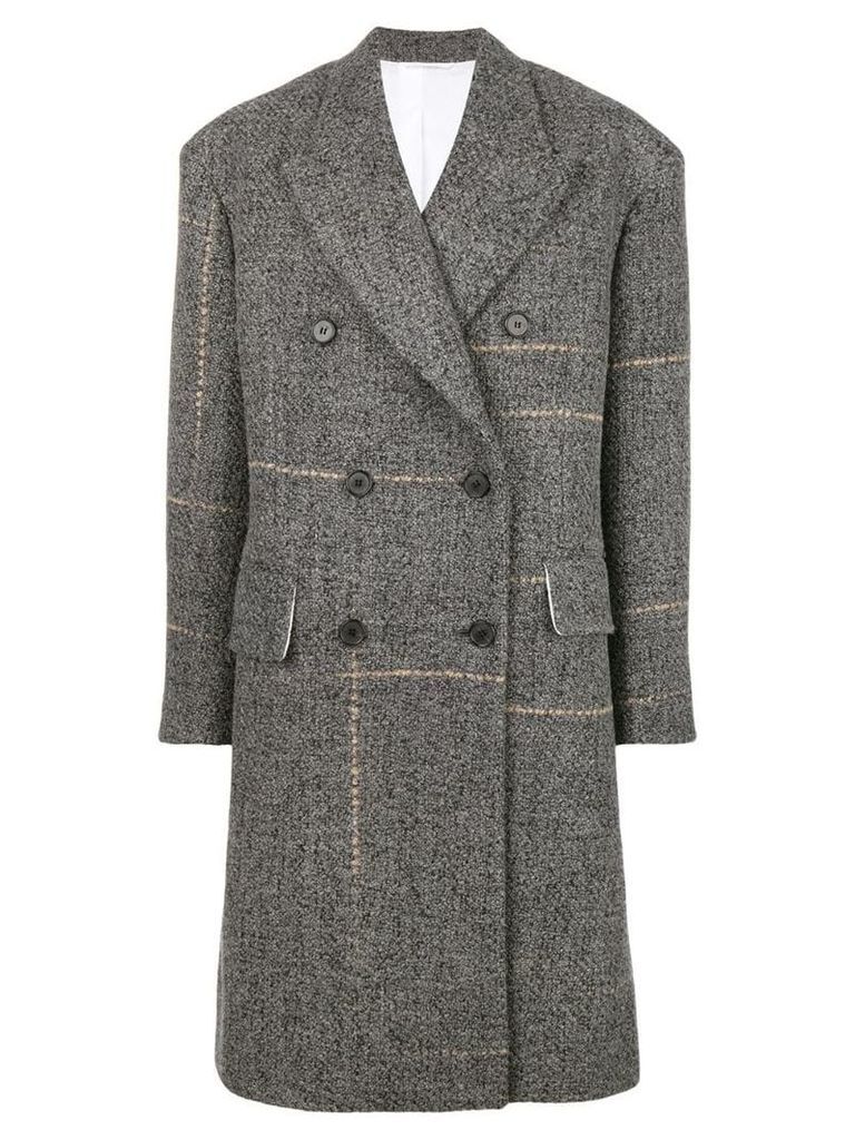Calvin Klein 205W39nyc double-breasted fitted coat - Grey