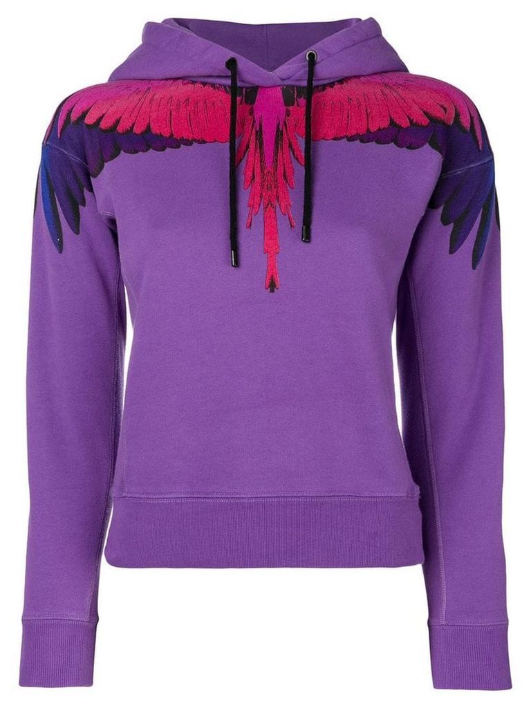 Marcelo Burlon County Of Milan Wings print hoodie - Purple