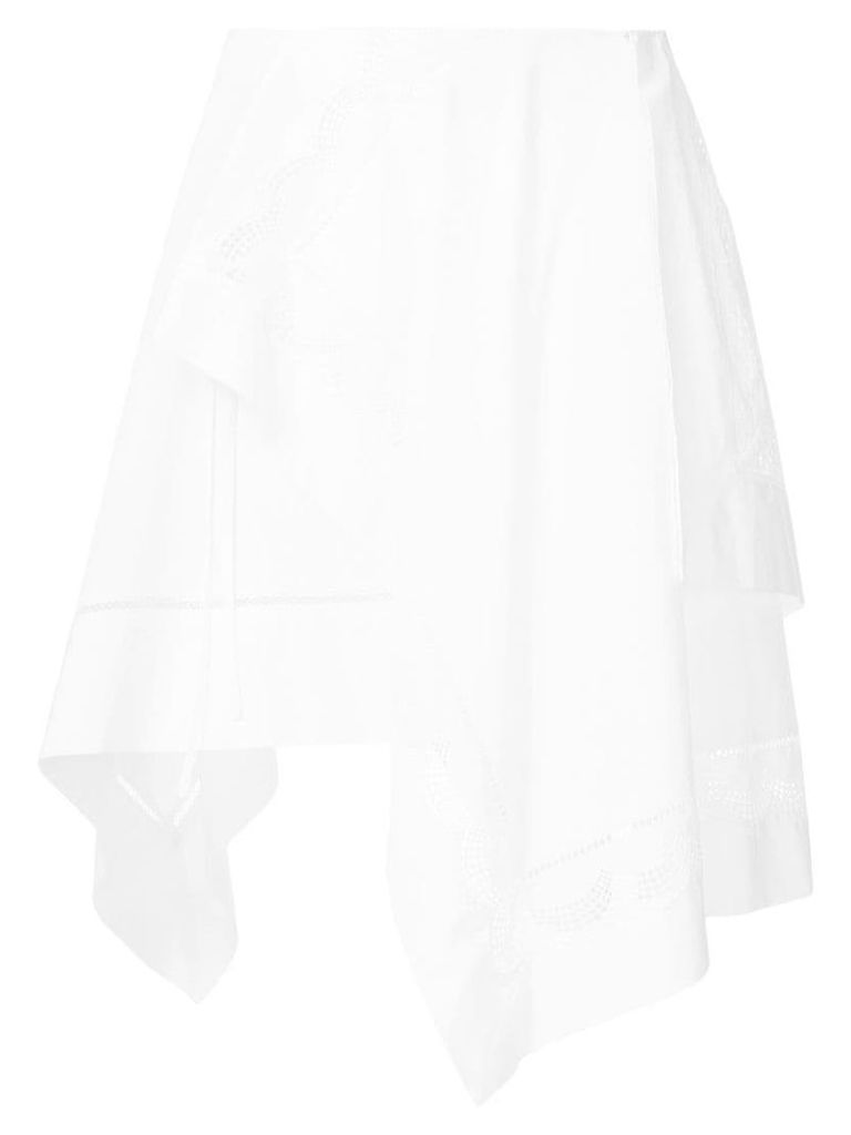3.1 Phillip Lim asymmetric flared skirt - White
