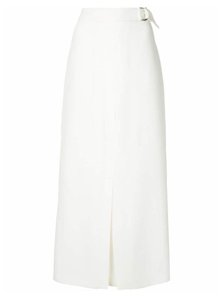 Bianca Spender long high-waist skirt - White