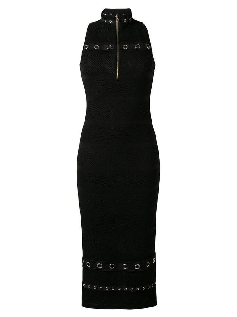 Versace Jeans fitted mesh dress - Black