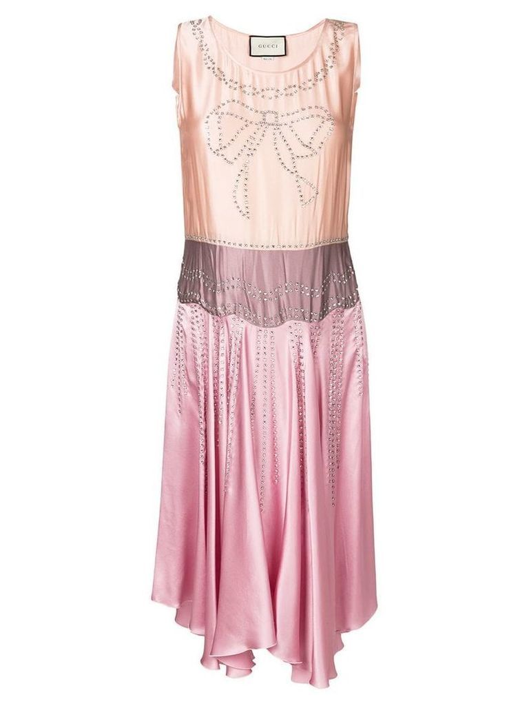 Gucci crystal-embellished dress - Pink