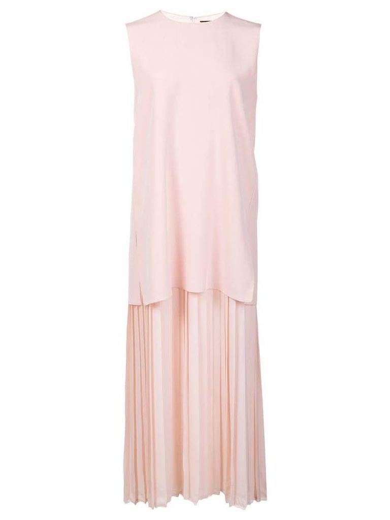 Adam Lippes double layer pleat dress - Pink