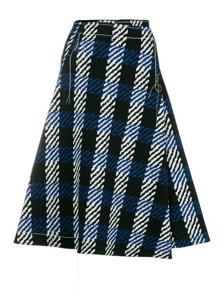 Marni abstract check print skirt - Black