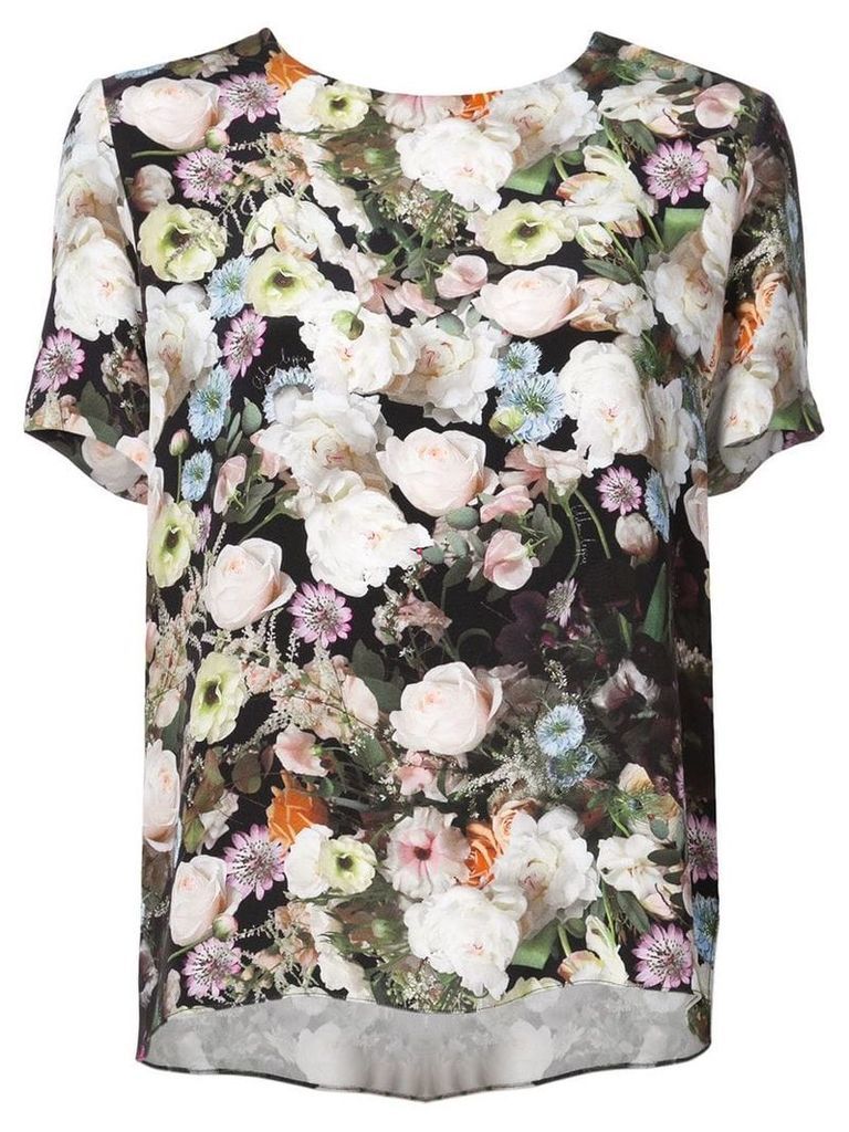 Adam Lippes floral short-sleeve top - Multicolour