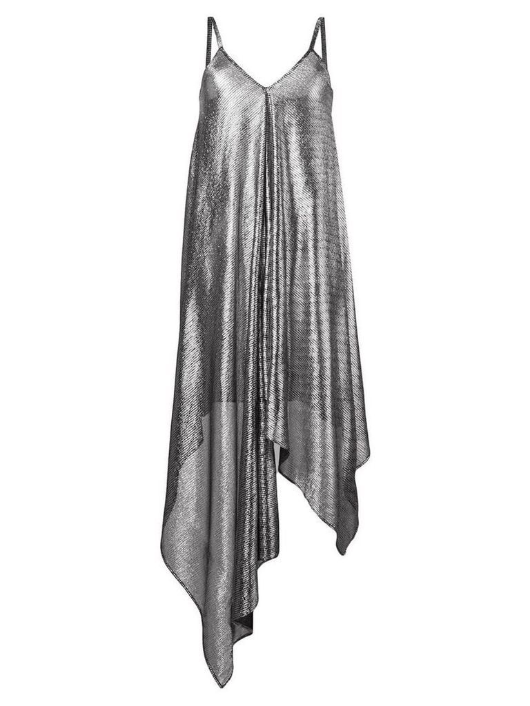 Christopher Kane lamé mesh dress - Black