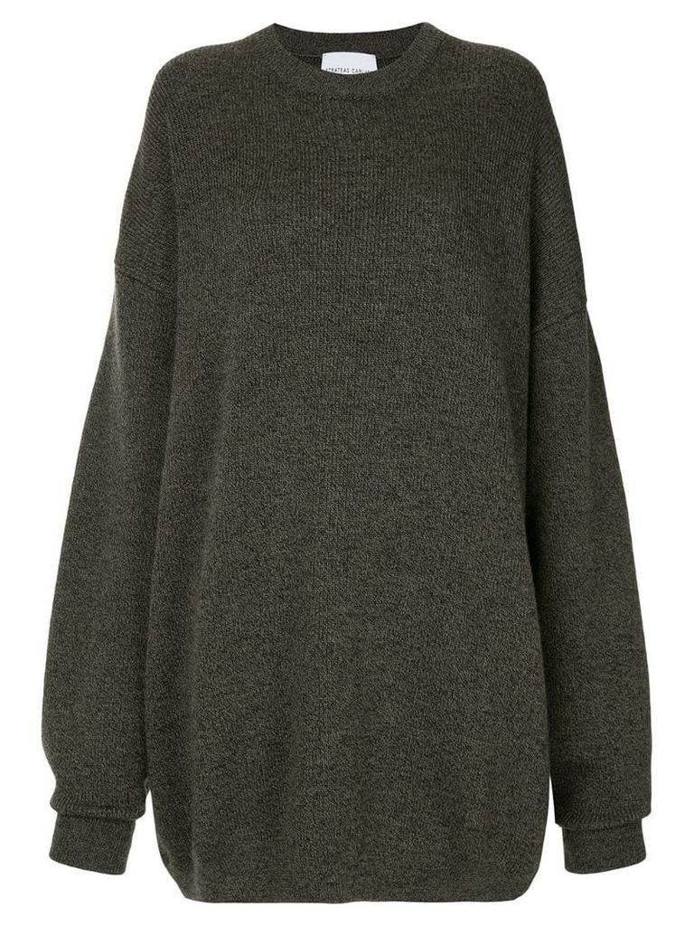 Strateas Carlucci oversized knit sweater - Grey
