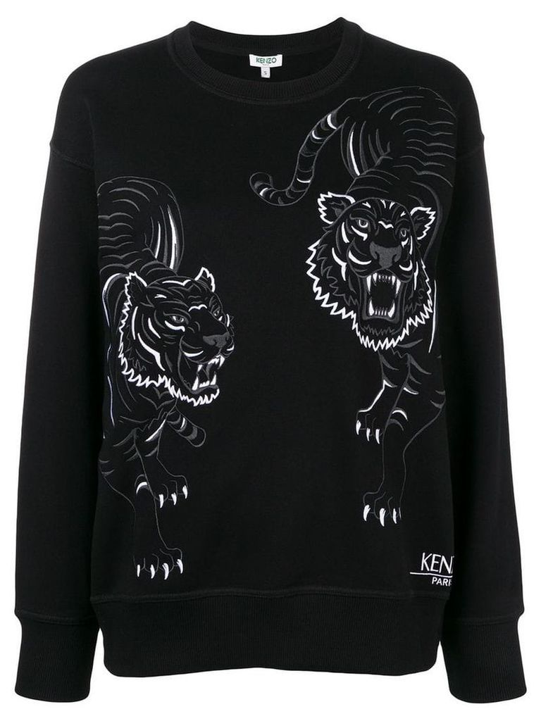 Kenzo Tiger embroidered sweatshirt - Black