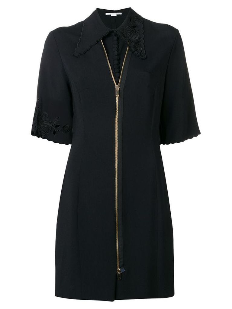 Stella McCartney zip front mini dress - Black