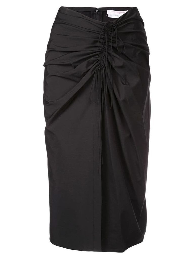 Carolina Herrera draped skirt - Black