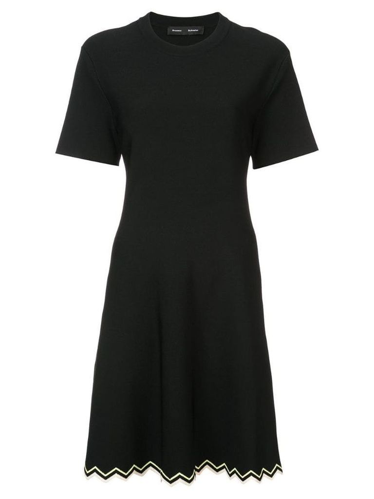 Proenza Schouler Zig Zag Knit Dress - Black