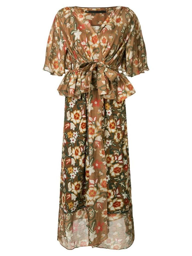 Muller Of Yoshiokubo Abiquiu gown dress - Brown