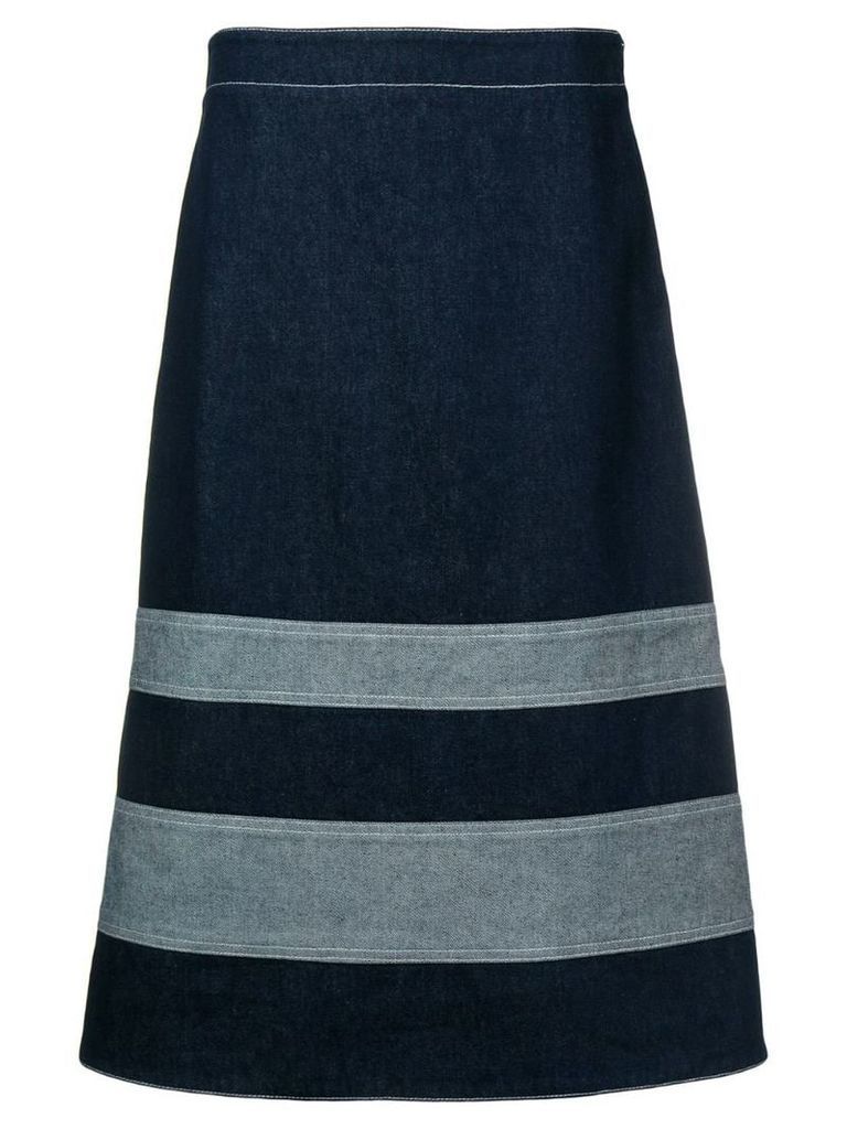 Marni A-line denim skirt - Blue