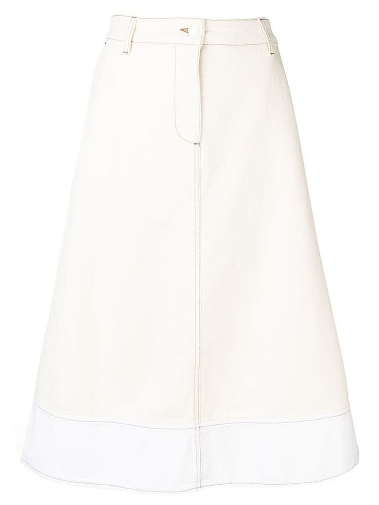 Marni high-waisted straight skirt - White