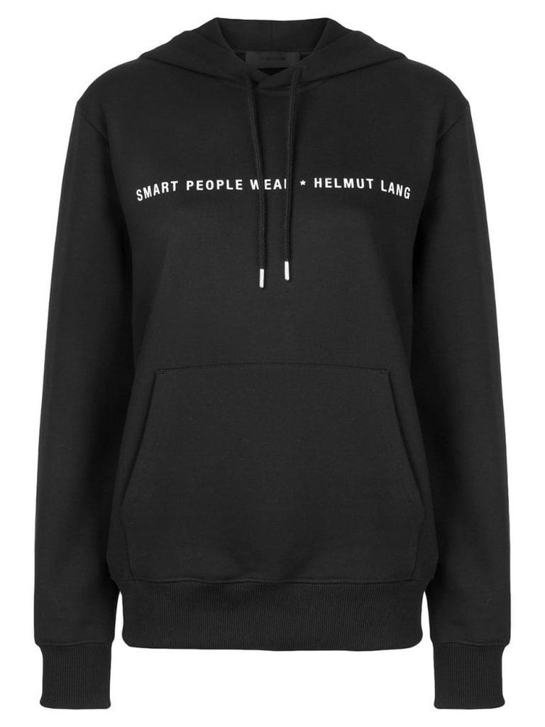 Helmut Lang logo hooded sweatshirt - Black