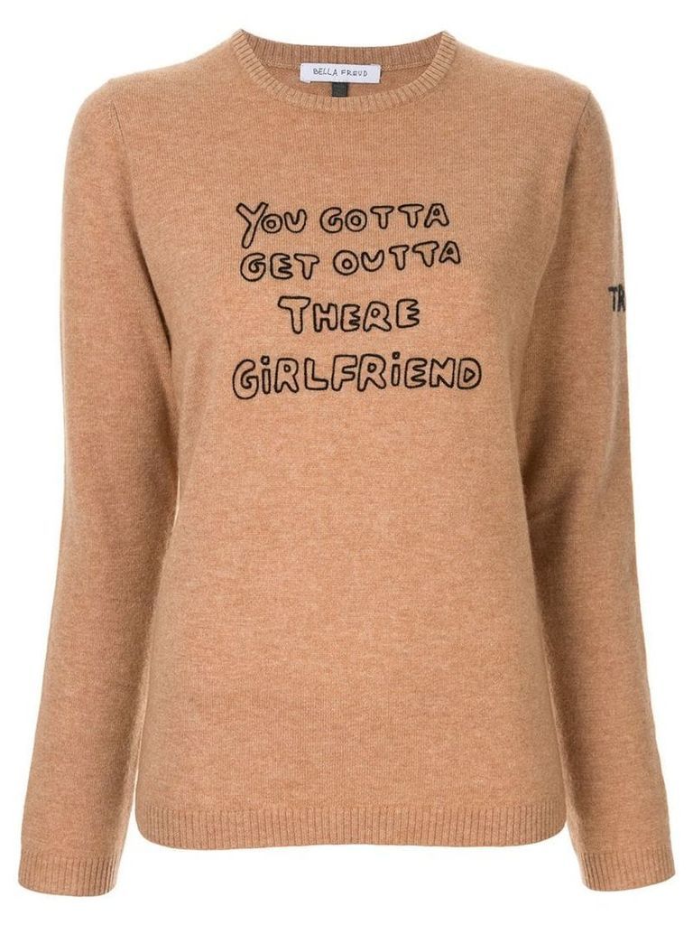 Bella Freud Girlfriend knit sweater - Brown