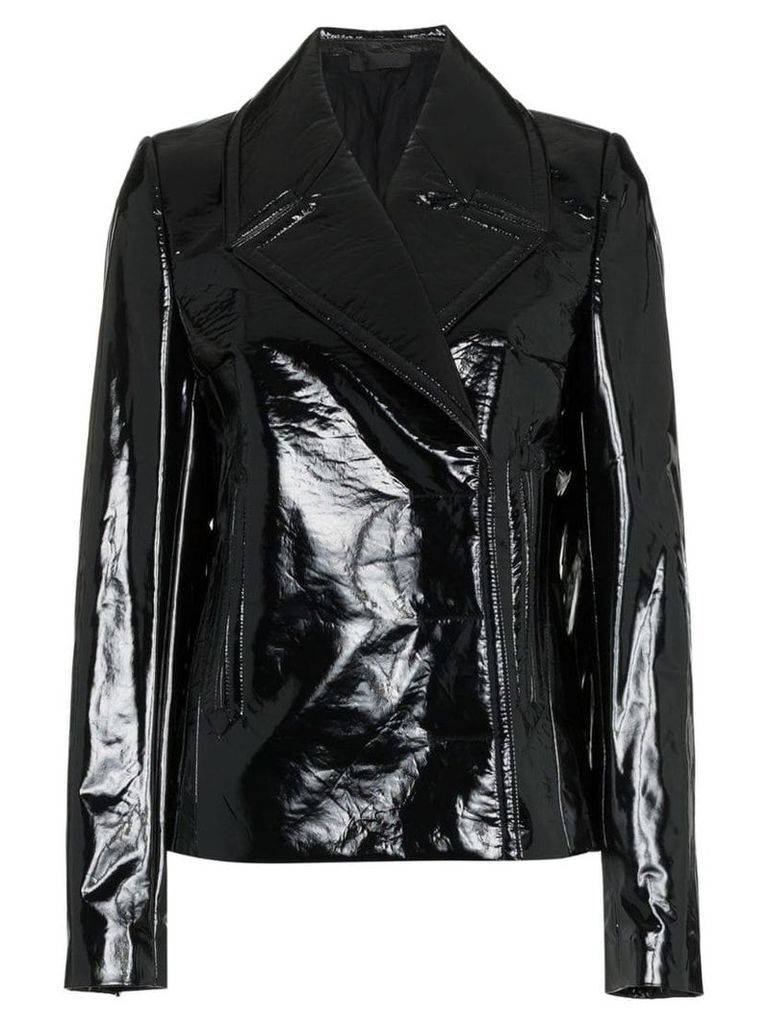 Haider Ackermann vinyl blazer jacket - Black