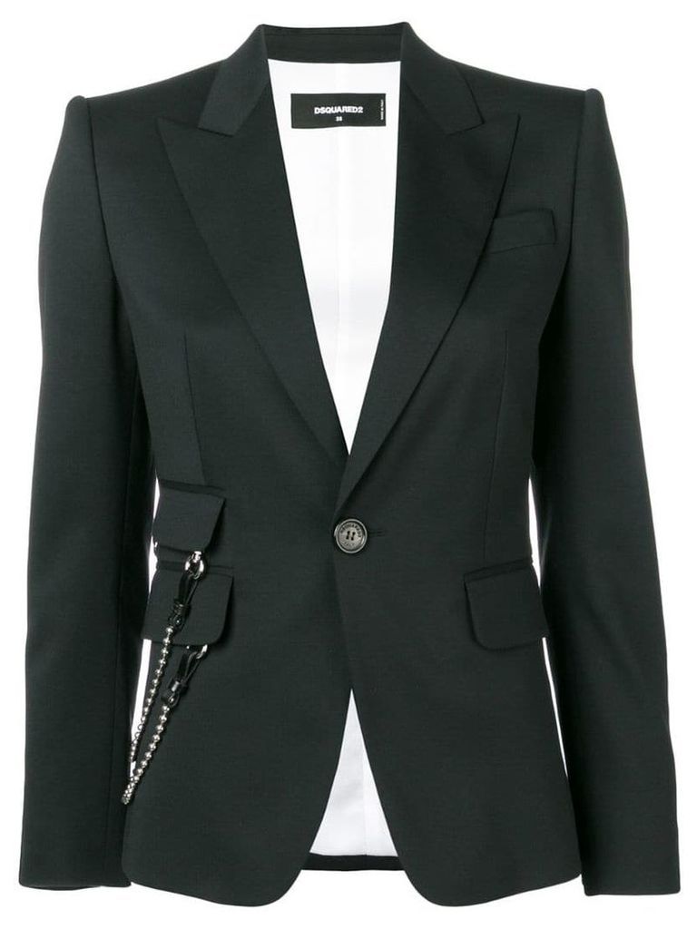 Dsquared2 side chain fitted blazer - Black