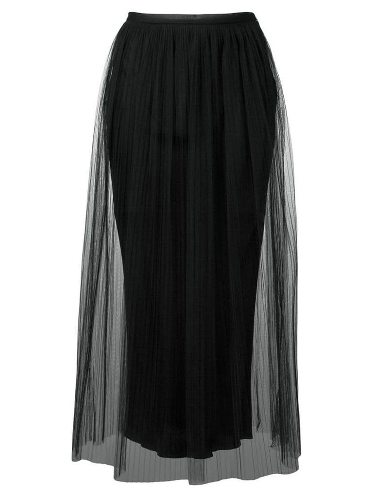 Maison Margiela tulle overlay skirt - Black