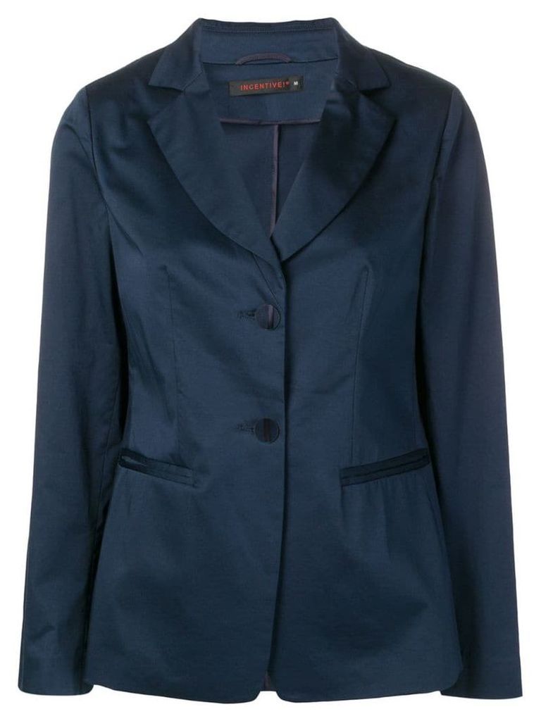 Incentive! Cashmere relaxed fit blazer - Blue