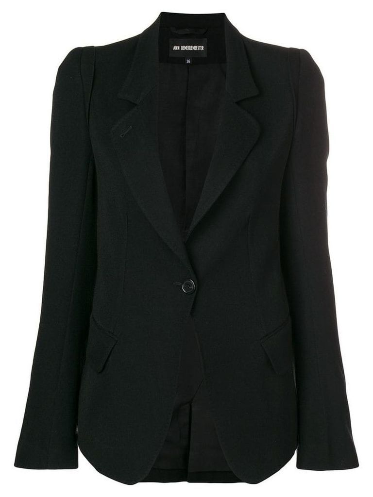 Ann Demeulemeester classic fitted blazer - Black