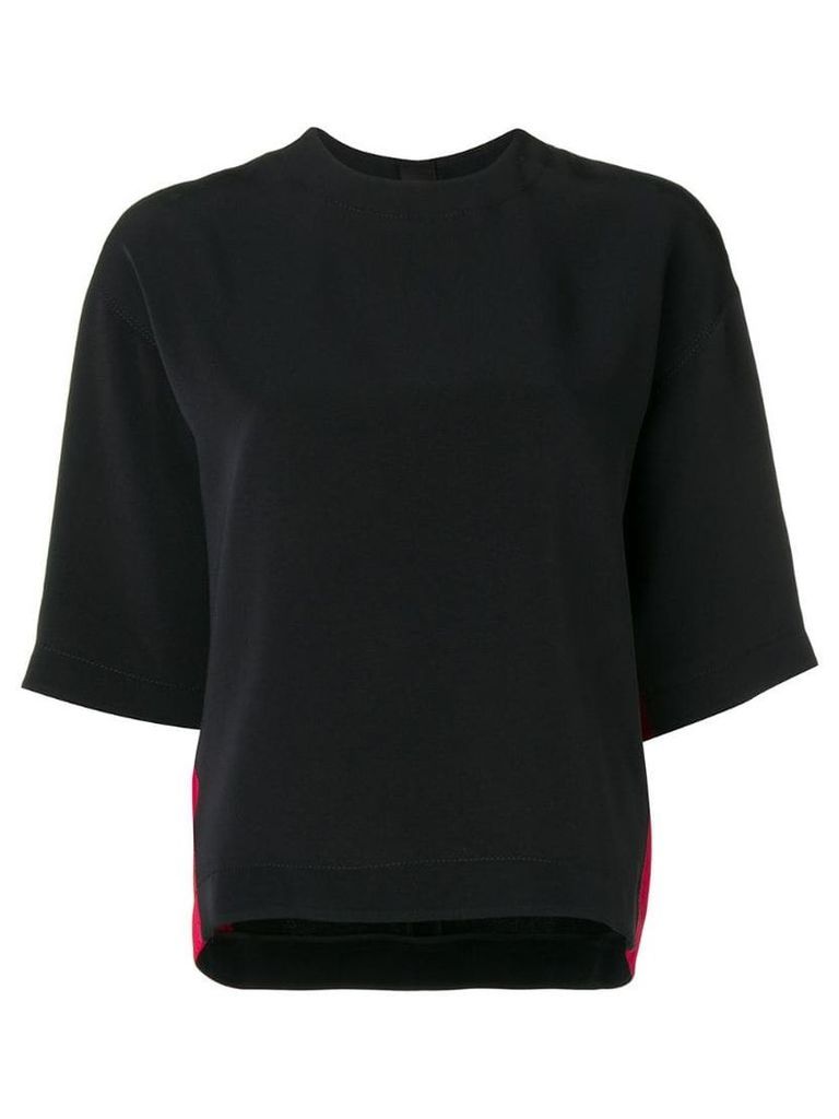 Marni contrast stripe T-shirt - Black