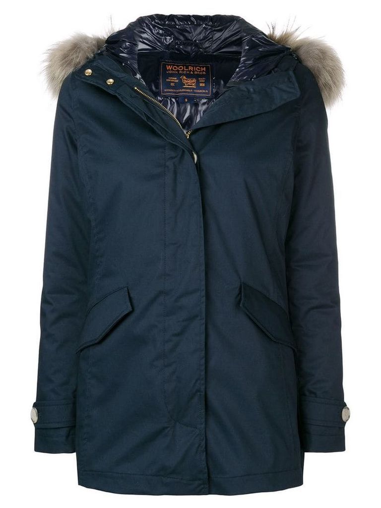 Woolrich quilted short parka - Blue