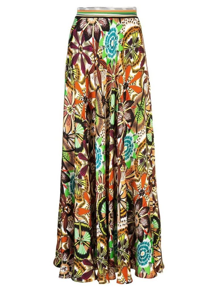 Missoni flared floral skirt - Multicolour