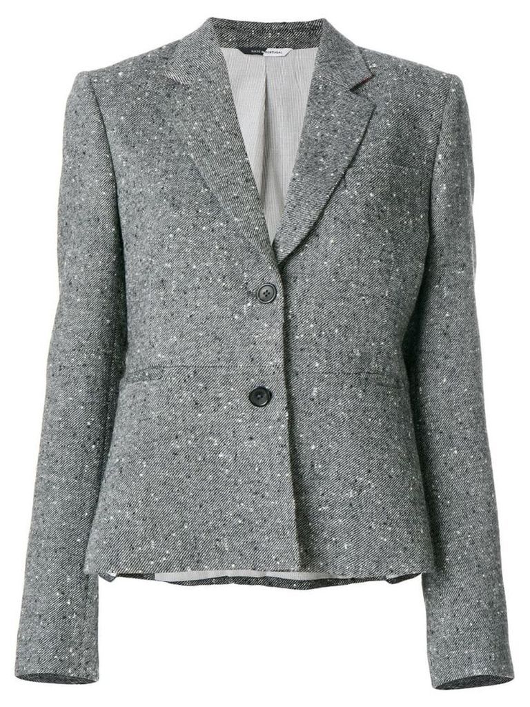 PS Paul Smith fitted embroidered blazer - Grey