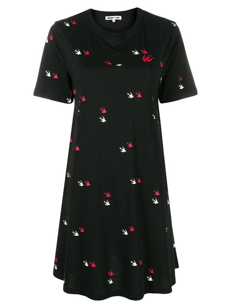 McQ Alexander McQueen Swallow twins T-shirt dress - Black