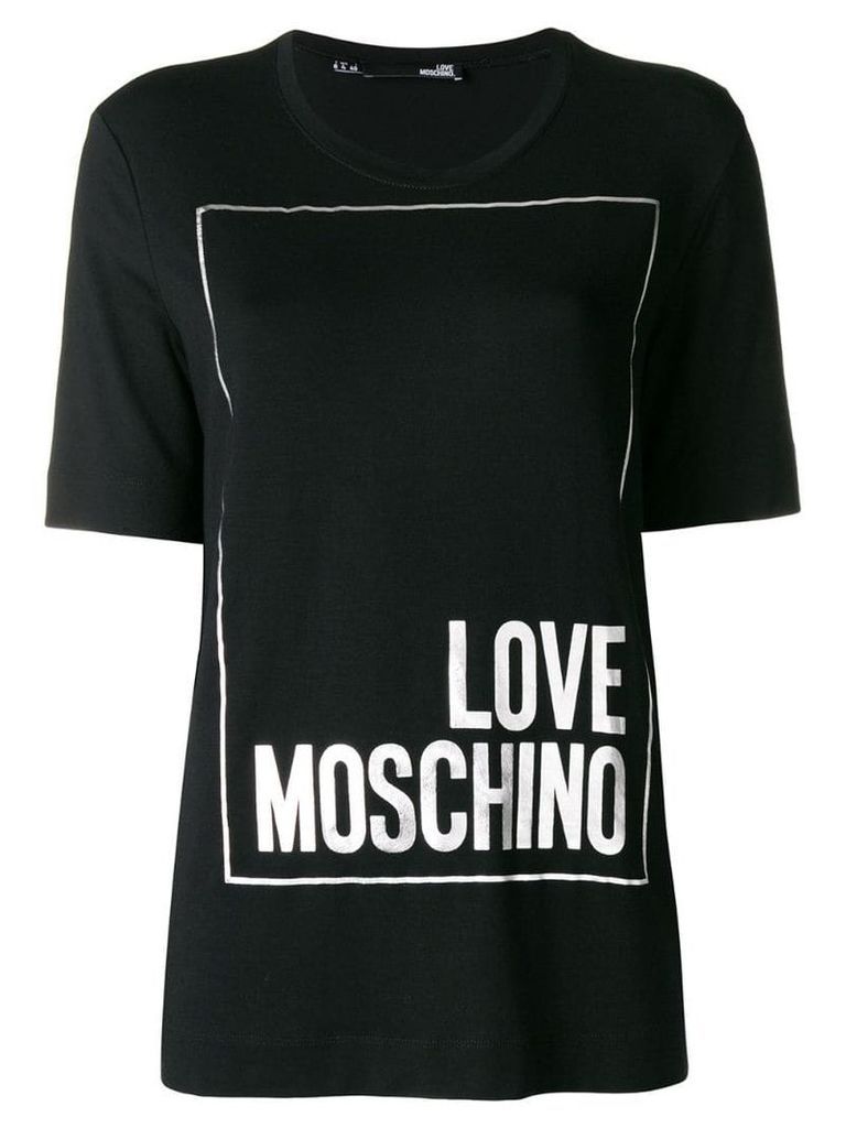 Love Moschino logo short-sleeve T-shirt - Black