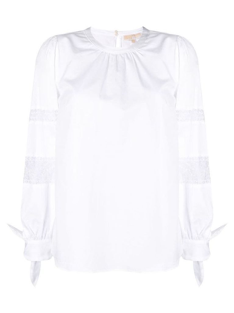 Michael Michael Kors lace insert blouse - White