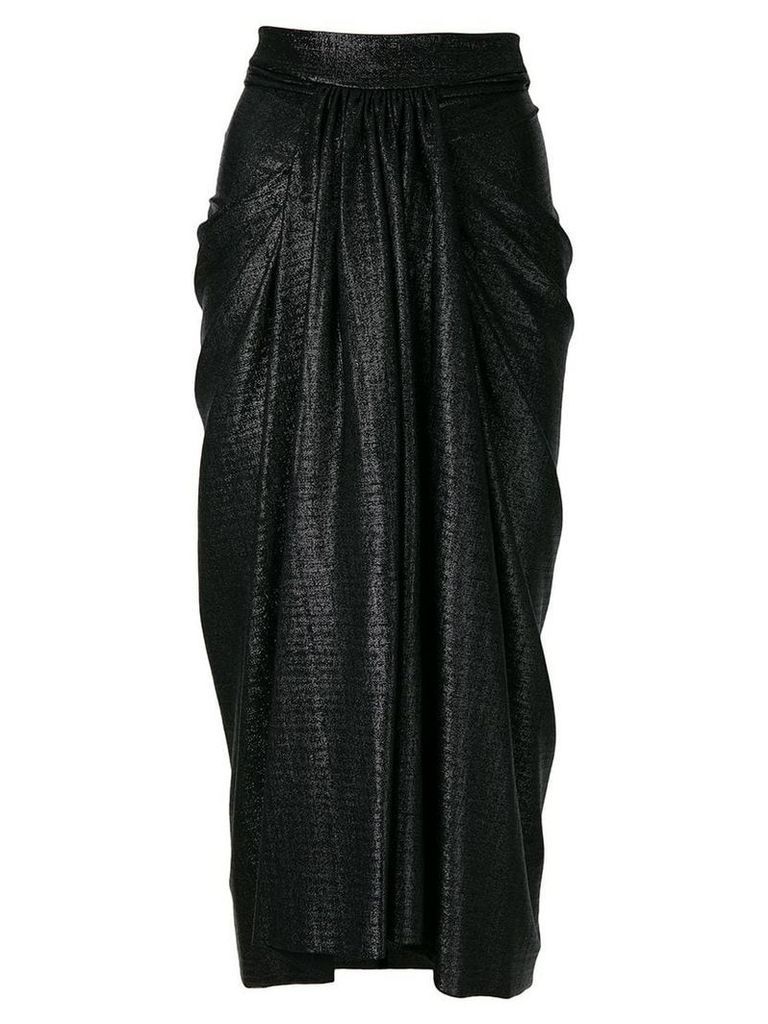 Rick Owens Lilies pleated midi skirt - Black
