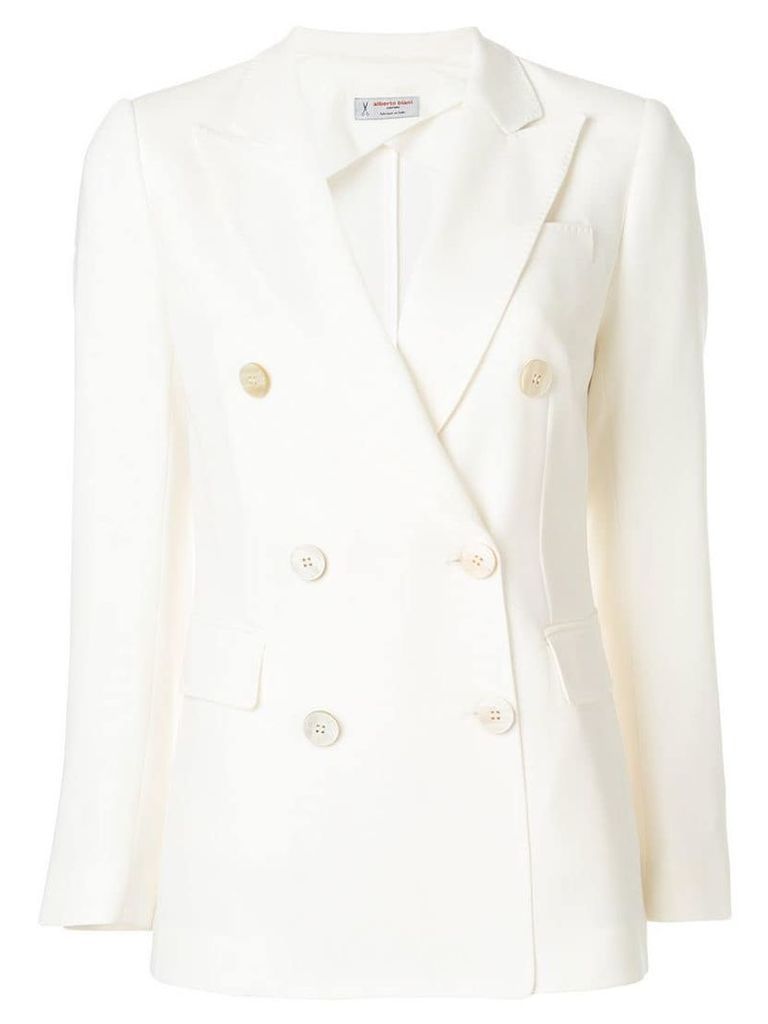 Alberto Biani double breasted blazer - White