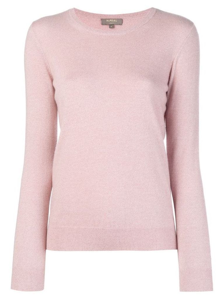 N.Peal round neck knitted sweater - Pink